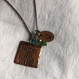 *3 for $25* Loki copper pendant with charms!